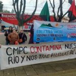 Colectivo renaiquino protestó por presencia de Cine Móvil de CMPC