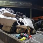 MALLECO: Camión volcó en limite Mulchen-Collipulli